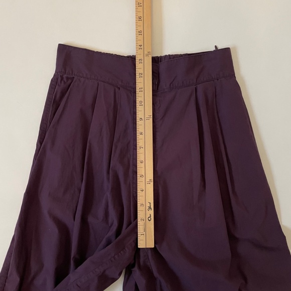 Rachel Comey Coxsone Wide Leg Crisp Cotton Pants Size 4 Purple Eggplant $479 - Picture 10 of 15